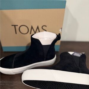 TOMS Black Suede High-Tops